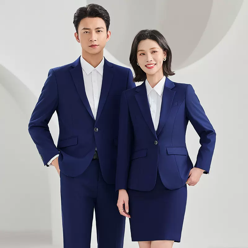 工厂现货冬加厚男女职业装教师大学生西服正装商务工作服团购批发