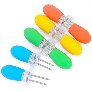 Bbq Tools Bbq Small Fork Portable Corn Needle Stainless Steel Barbecue Skewers Cross-Border Corn Fork