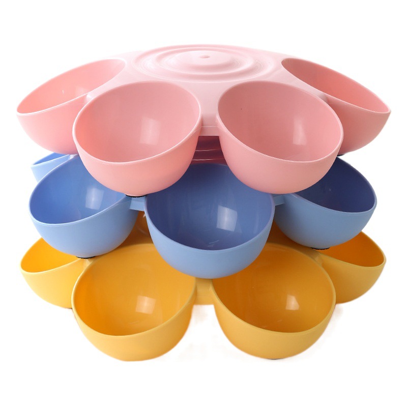 Nuevo cuenco de perro en forma de flor transfronterizo tazón de fuente de alimentación multifuncional para mascotas tazón de comida para mascotas comestible para mascotas al por mayor