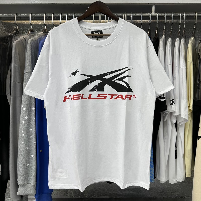 【Impresión Digital】Camiseta de manga corta informal y versátil Hell Star, éxito de ventas transfronterizo, conjunto de pantalones cortos para parejas, entrega rápida