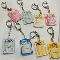 クリエイティブなカリキュラムアクリル中間層キーホルダー小中学校交換可能なカリキュラムスクールバッグペンダントさまざまなオプション