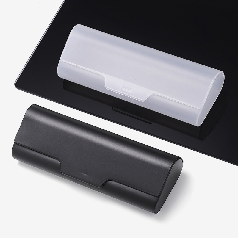 Plastic glasses box reading glasses storage box black portable new sunglasses box myopia eye box