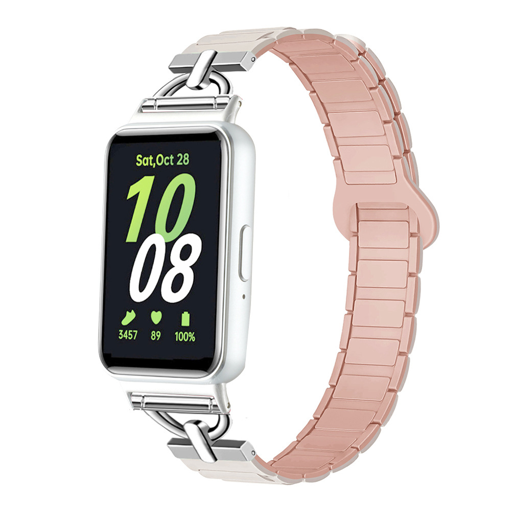 Suitable for Samsung Galaxy Fit3 Magnetic Small Waist Silicone D-Shaped Unisex Watch Strap in Stock