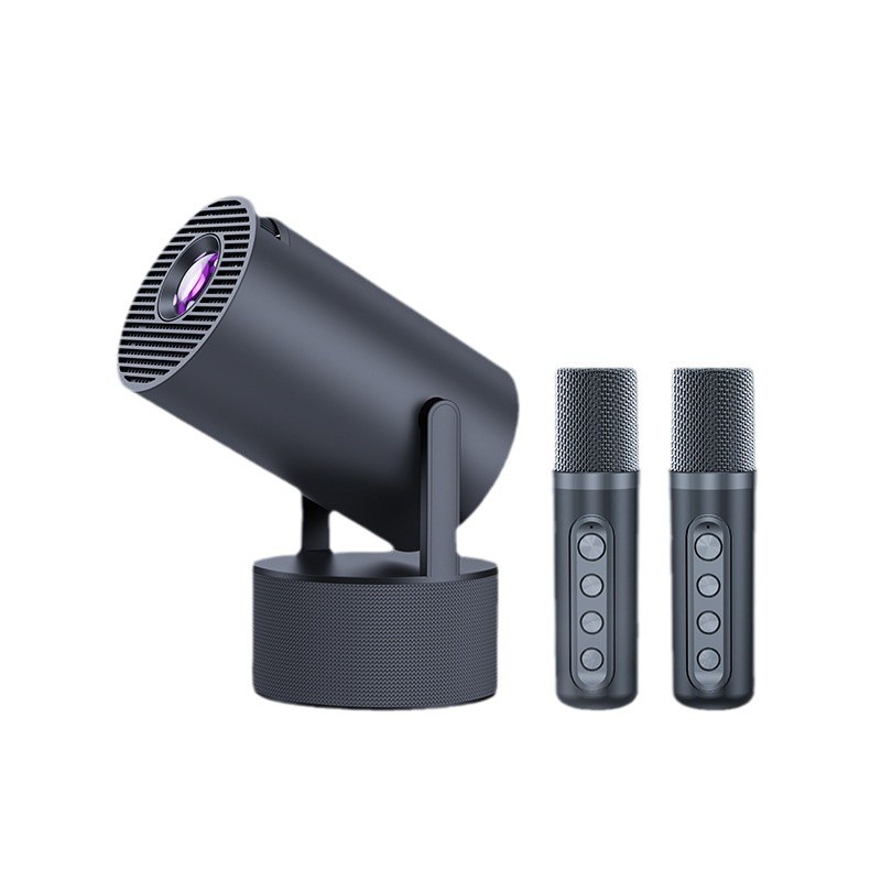 Proyector de Cine en Casa HD HY300pro 720P con Altavoz Estéreo para Karaoke