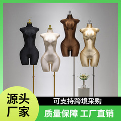 洋服店欧米の大きいサイズの婦人服の人体のショーウインドーの展示棚の半身の人台の全身の偽の人形の模型の道具