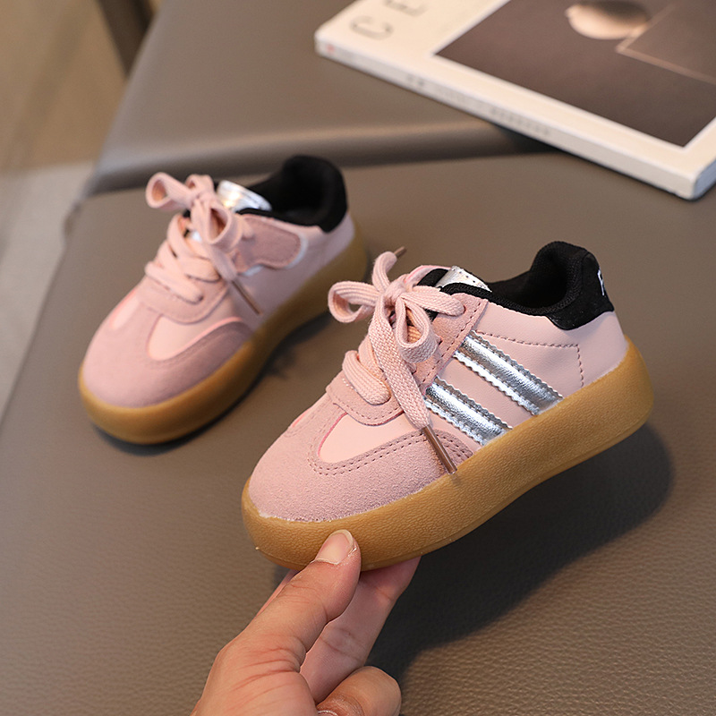 Kinder-Trainingsschuhe, Herbststil, schlichte Freizeit-Sneaker, Sportschuhe für Jungen und Mädchen_voghion.com