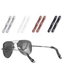 眼镜配件批发 防滑套硅胶脚套 板材太阳镜腿套管 防过敏套管