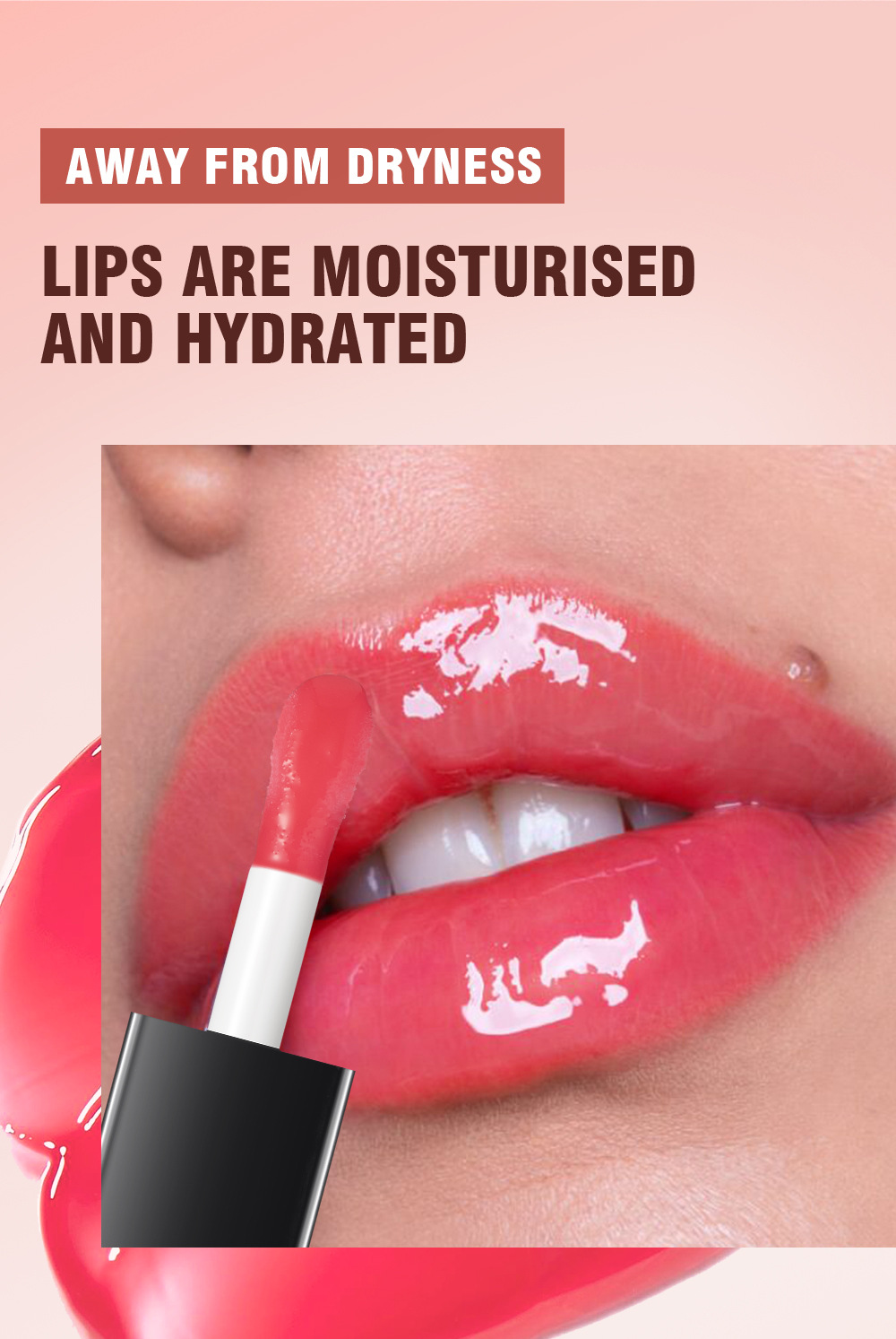 Carina QIBEST huile miroir eau verre glacé fille hydratant, hydratant et réparateur serré miel Dudu rouge à lèvres_voghion.com