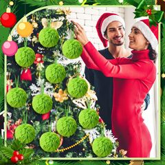 2024クリスマスの飾りクリスマスツリーの飾り緑のベルベットの飾りクリスマスの祭りの雰囲気の飾り道具