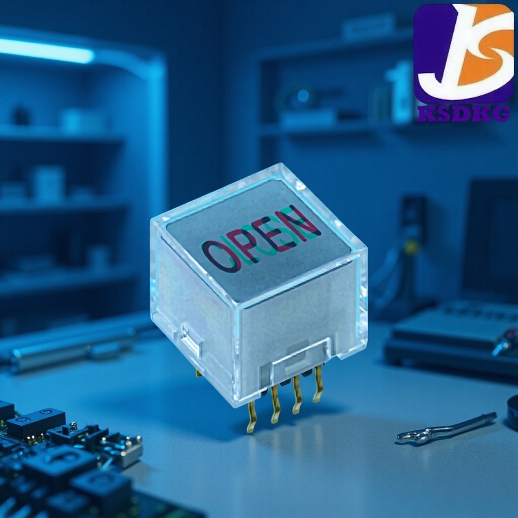 工厂直售 方形带灯轻触开关 水晶按钮开关 带LED灯轻触开关