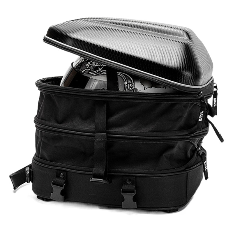Motorcycle Multifunctional Hard-Shell Rear Tail Bag Backpack Rider Motorcycle Riding Equipment Shoulder Helmet Large Capacity