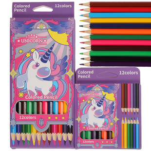 Healing Unicorn Hb Colored Pencils Smooth and Unbreakable Dreamy Elementary School Children's Special Colored Pencils Wholesale Graffiti