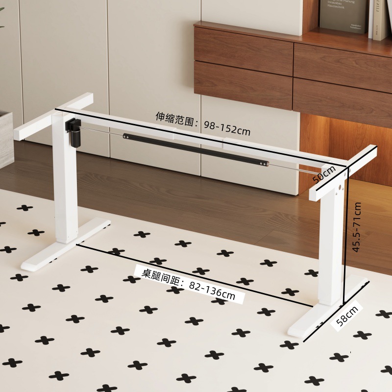 Mesa de elevación eléctrica, mesa de oficina de un solo motor, mesa de pierna, mesa de computadora inteligente, mesa de deporte eléctrico, soporte de pie