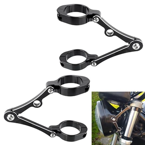 Motosiklet Modifikasiya Fara Kronşteyni Qara 39-41mm CNC Tənzimlənən