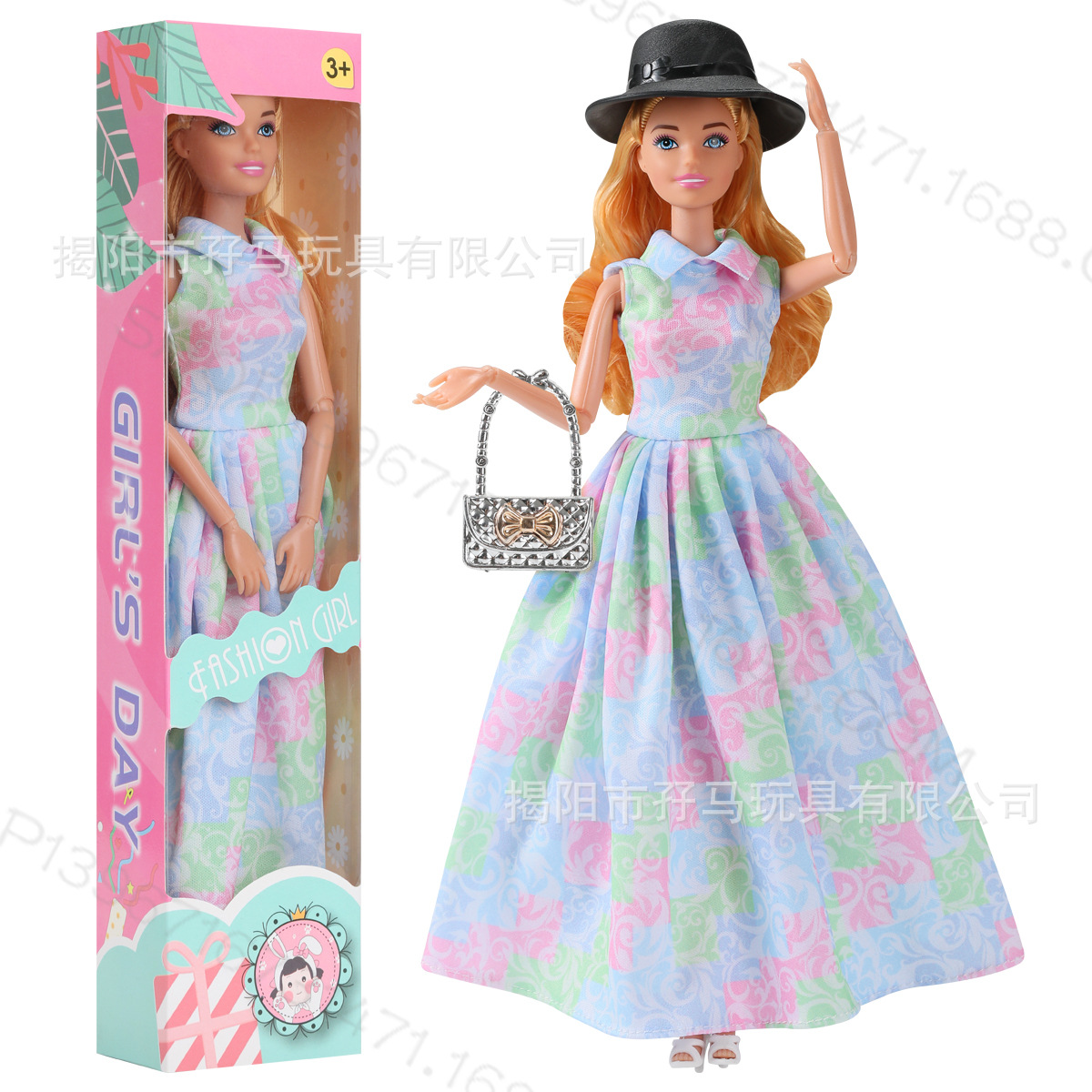 Foreign Trade 31.15cm Barbie Doll Dress Wedding Dress Boxed Children's Mini Princess Gift Doll