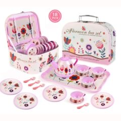 お茶の休憩でお茶の純茶器の台所はイギリス式のお茶の子供のままごとの女の子のおもちゃの6歳-10歳をシミュレーションします。