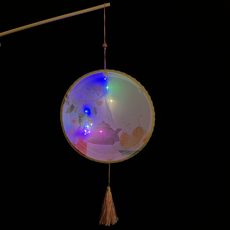 Año nuevo Festival de Primavera linterna niños conejo linterna hecha a mano DIY luminoso estilo antiguo linterna portátil Hanfu Palacio linterna al por mayor