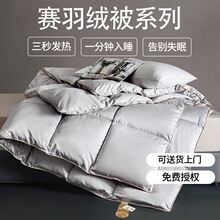 2025新款赛羽绒加厚羽丝绒被子酒店被芯被子白丝绒棉被空调被
