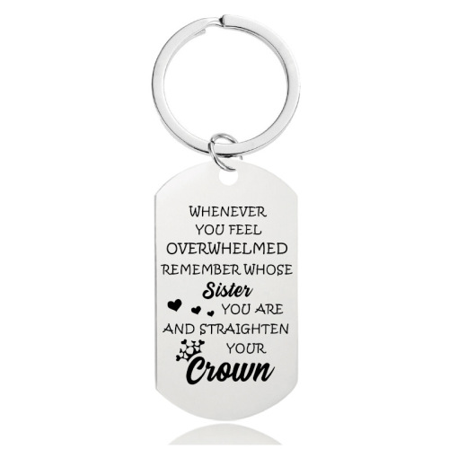 Keychain Pendant Western Hot Mother's Day Father's Day Graduation Season Christmas Gift Engraved Metal Keychain