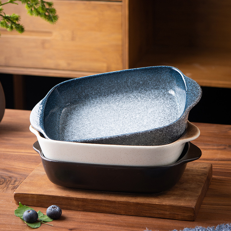 Heyangliang Roasted Rice Plate Household Ceramic Baking Bowl Western Food Plate Microwave Dish Bowl Baking Tableware Oven Bowl Baking Pan Heyangliang Roasted Rice Plate Household Ceramic Baking Bowl Western Food Plate Microwave Dish Bowl Baking Tableware Oven Bowl Baking Pan
