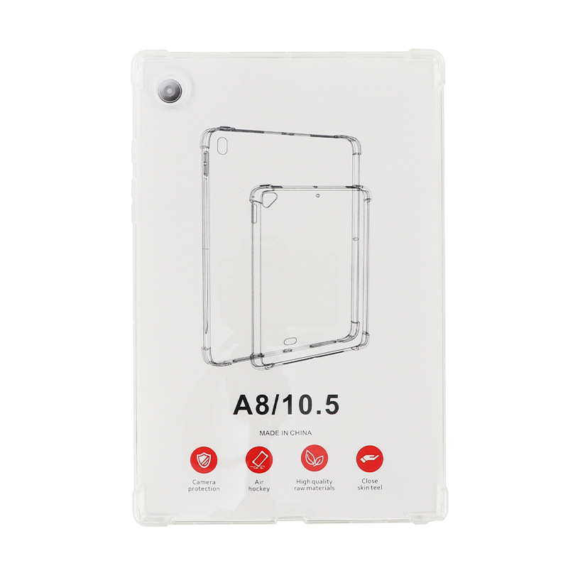 For Samsung A8 10.5 inch transparent tpu soft shell SM-X200 anti-fall protective sleeve X205 inner air pressure shell For Samsung A8 10.5 inch transparent tpu soft shell SM-X200 anti-fall protective sleeve X205 inner air pressure shell