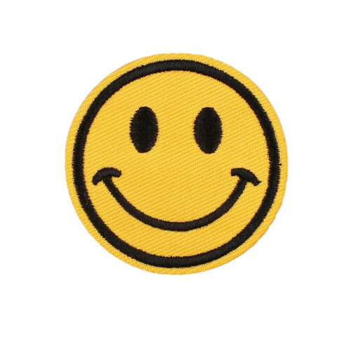 Xiaotian cartoon smiling face classic cloth paste clothing decoration embroidery label computer embroidery paste emoji embroidery paste stamp