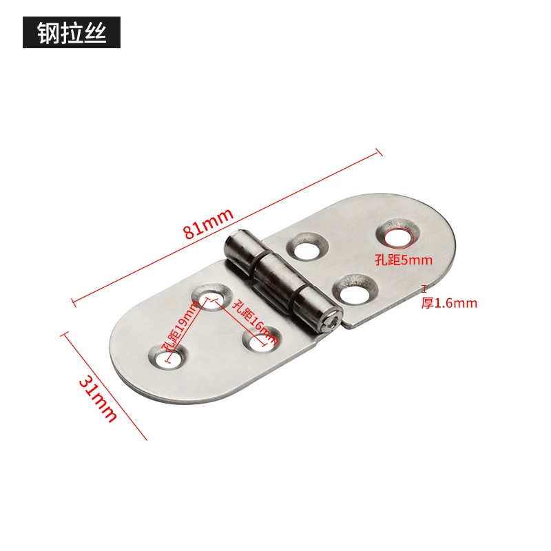 Bisagra abatible de aleación de zinc con esquinas redondeadas para mesa de comedor, bisagra oculta, bisagra abatible de 180 grados para encimera, venta al por mayor del fabricante