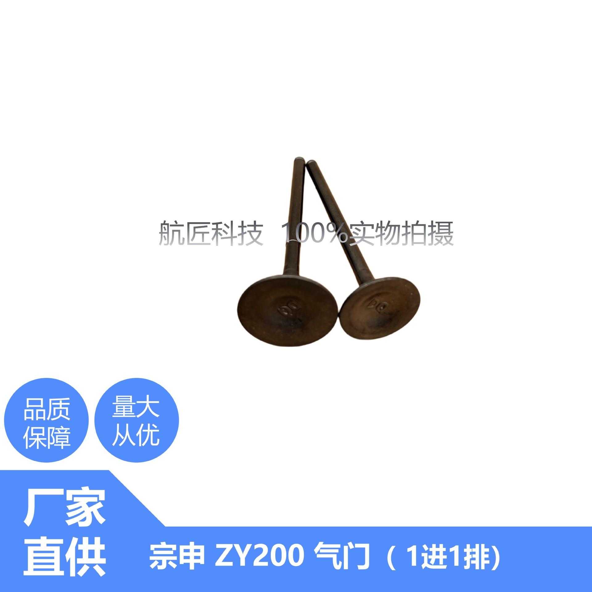 Zongshen ZY200 engine parts, Sekoron RX1 RX1S Italika V200 ZS167FML intake and exhaust valves