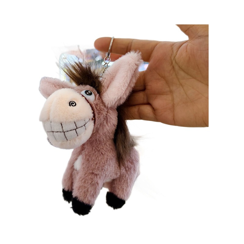 模擬動物ロバ人形ペンダントぬいぐるみ小さなロバ人形バッグペンダントキーホルダー人形ギフト|undefined