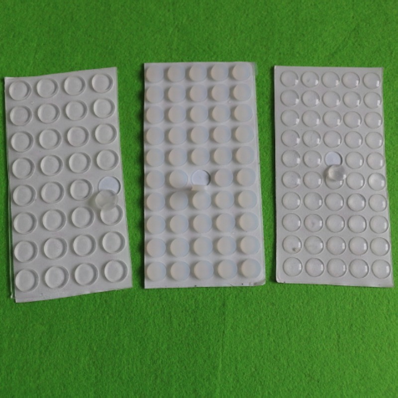 半球形玻璃硅胶垫家具防滑减震自粘脚垫橱柜防撞胶粒透明现货包邮