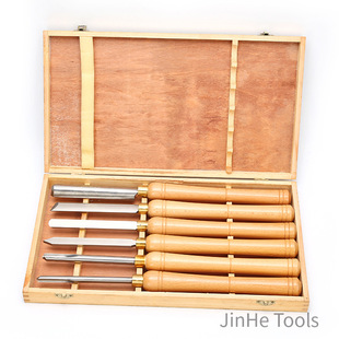 Woodworking tools High speed steel turning woodcutter chrome vanadium steel woodworking chisel DIY6 piece set woodworking turning tool wholesale