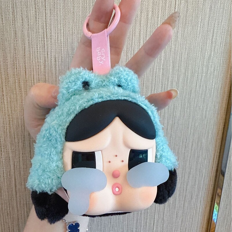 新製品クロスボーダー泣き赤ちゃんヘッドフォンバッグ小銭入れCRYBABYティアーズファクトリーシリーズビニールフェイストレンディぬいぐるみハンギング|undefined