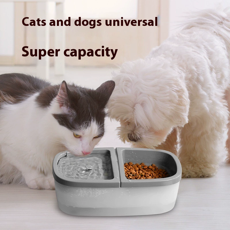 Диспенсер для воды и корма для домашних животных, универсальный для кошек и собак, 2-в-1, прямые продажи от производителя, для кошек (NGO cat)