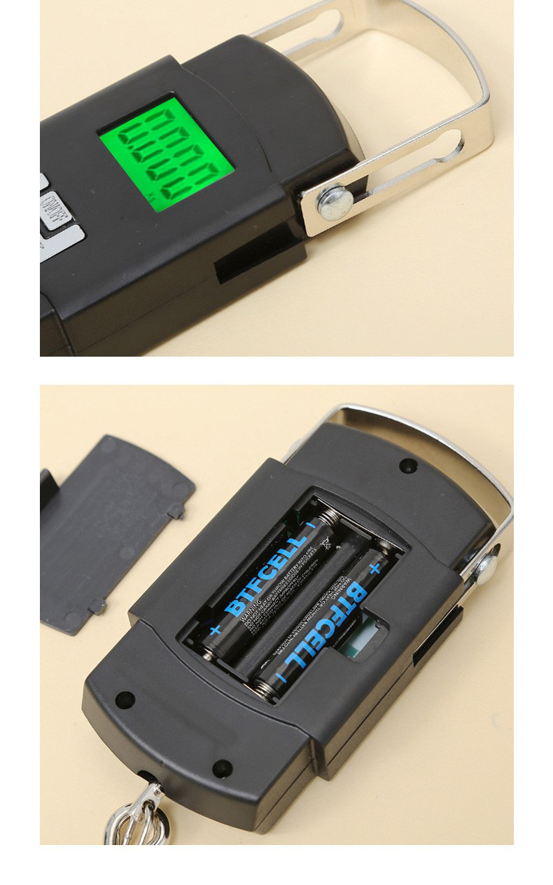 Tragbare elektronische Waage Hochpräzisions-Hängewaage tragbare Mini-Hängewaage 50kg Gepäckwaage Paketwaage