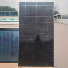 出口歐洲黑邊框500w光伏板單太陽能電池板組件光伏板貿易電商電瓶