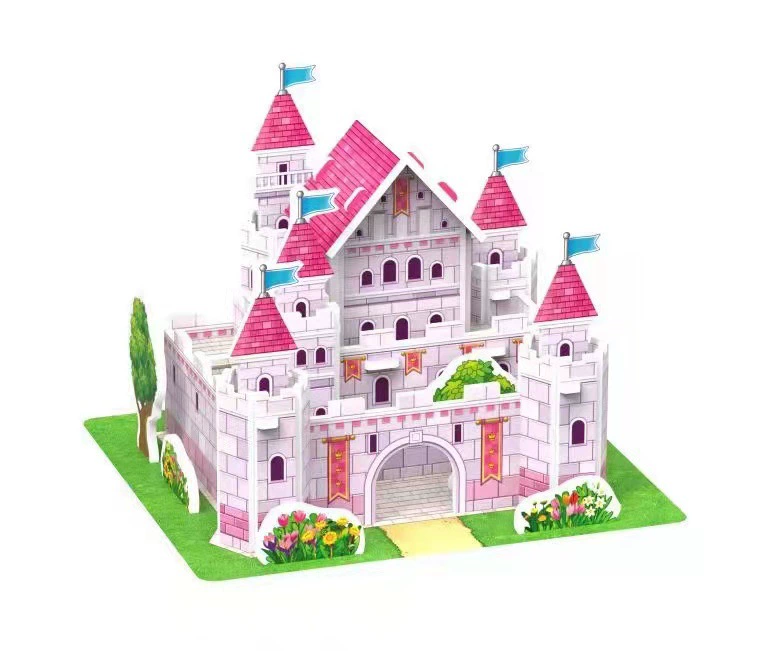 Three dimensional brainteaser, toy, house, interactive constructor, DIY, in 3d format, family style, Birthday gift