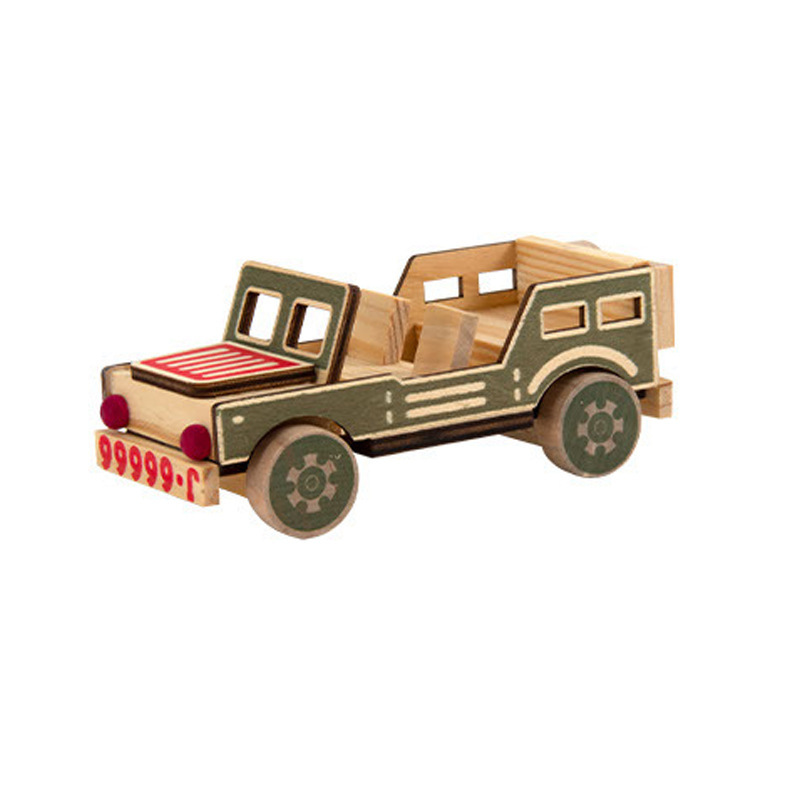 나무 미니 군용차량 - 군용차량