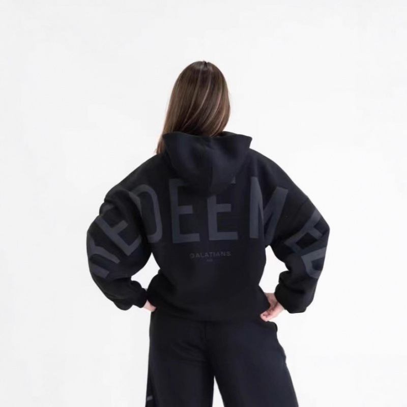 2025 Cross-Border New European and American Fashion Casual Sports Versatile Thickened Long-Sleeved Loose Hooded Printed Sweatshirt for Men and Women
