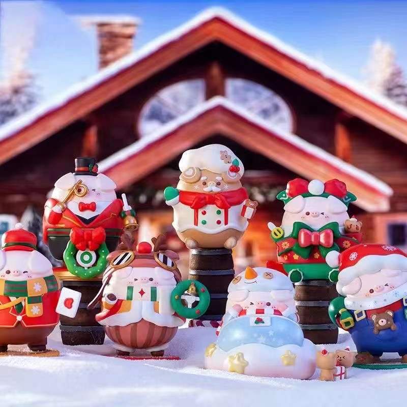 Pet Cochon Joyeux Noël Company au hasard (l'ensemble du jeu est de 6)