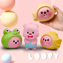 网红韩国Loopy露比慢回弹捏捏乐解压玩具Squishy小海狸捏捏乐摆件