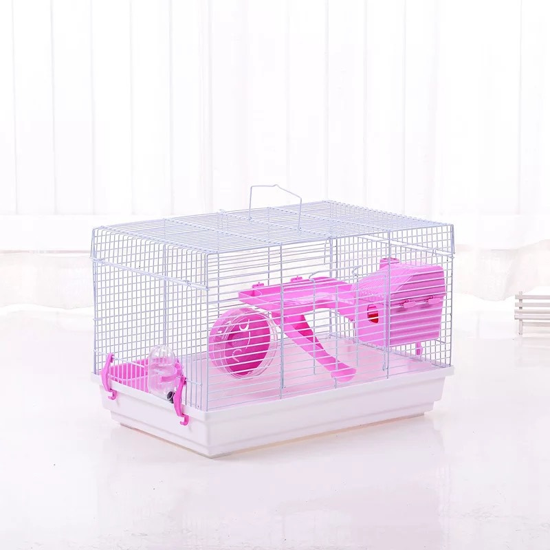 Fabricante mayorista polkin oso hámster jaula de doble piso villa de lujo caja de cría casa nido 47 base image 7