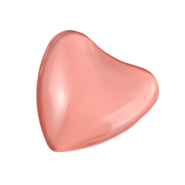 Glass transparent fridge magnet heart shaped for manicure