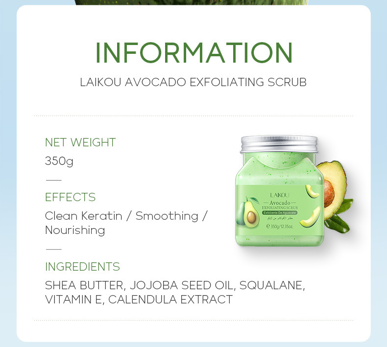 Cross-border Laicome Body Scrub 350g Pore Cleansing and keratin rejuvenation skin care products wholesale manufacturer supply undefined
