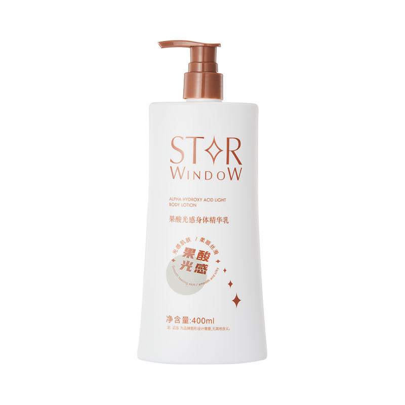 Star Window Fruit Acid Light Moisturizing Body Lotion, fragancia duradera, piel refrescante e hidratante, esencia corporal hidratante