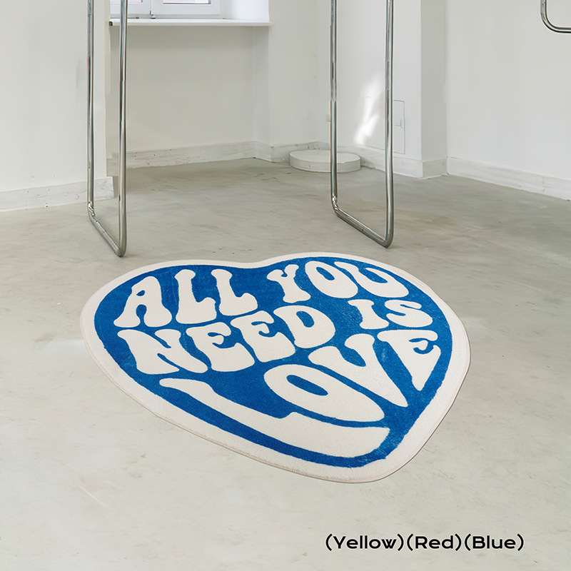 美式時尚臥室床邊毯家用加厚柔軟茶几毯少女房間仿羊絨客廳地毯