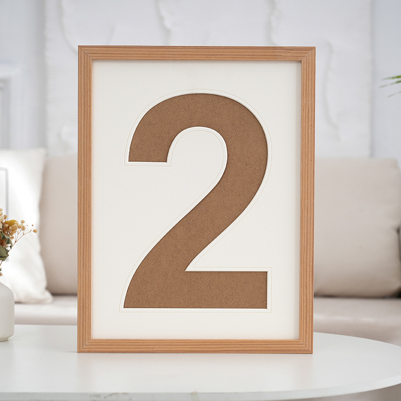 一周歲寶寶紀念相框16寸定製抓周禮數字1創意卡紙2mm生日diy畫框