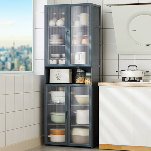 Dining cabinet storage wine cabinet storage tea side cabinet living room modern simple wall-mounted home kitchen cabinet cupboard