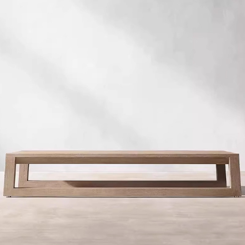 Mesa de café de 121 * 71 cm de largo (teca)