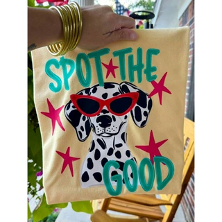 跨境欧码Vintage Dog Glasses Graphic Print Short Sleeve C