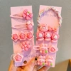 Fuchsia set, flowered, 9 pieces